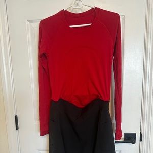 Lululemon swiftly tech in dark red. Size 8